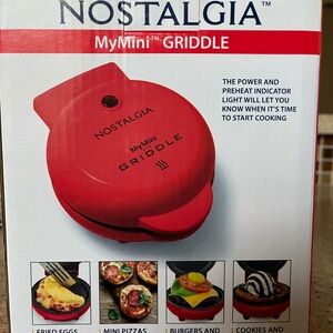 Nostalgia Dual-Sided Electric Griddle - Black